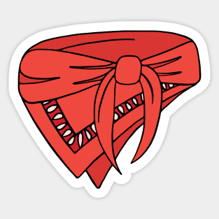 Red Bandana Sticker